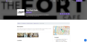 Local Business Listing for The Fort Cafe